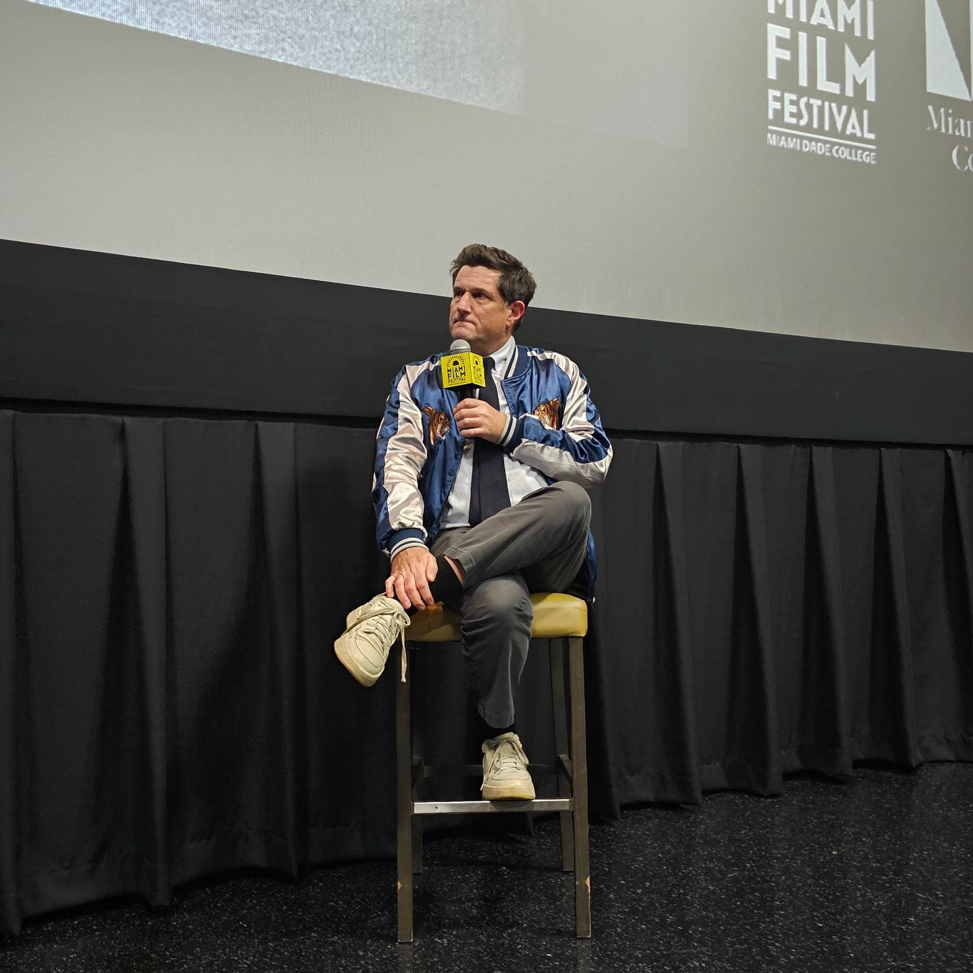 PHOTO BY DANNA BERTELMichael Showalter, director of "The Idea of You," participates in a Q&A.